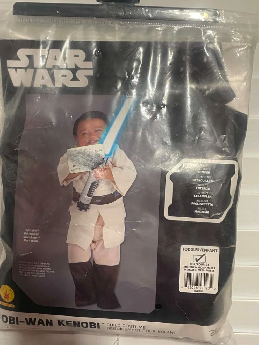 Brand New Obi Wan Kenobi Toddler Costume, 24 Month.
